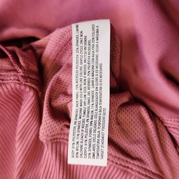 All In Motion Women's Size XXL Light Support Ribbed Flex Cropped Sports Bra - Picture 4 of 4